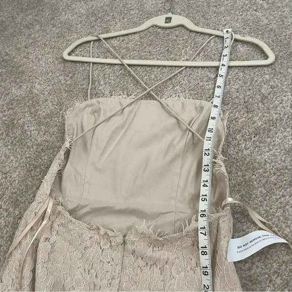 NWT BHLDN Fame and Partners Rain Column Dress Champagne Size 4 Wedding Bridal - Picture 15 of 15